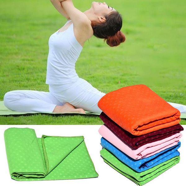 2019 Drop Shipping Yoga Towel Flannel Yoga Paving Stars Pattern