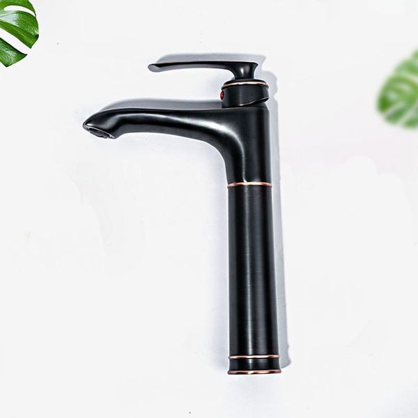 

basin faucets brass bronze european antique bathroom sink faucet 1 lever single hole counterdeck cold mxier water taps