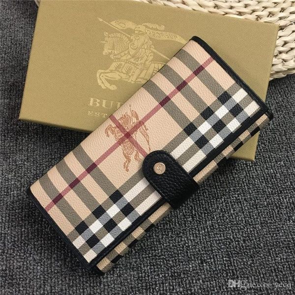 

19FW 2019 Новый элегантный Геометрия Plaid Женщины кошелек Марка Конструкторы Розовый Дамы кошелек Симпатичные женщин Длинный кошелек cartera Mujer Мадай