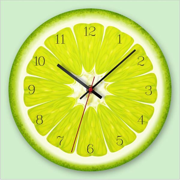 

acrylic european creative living room wall clock modern decor office kitchen wall clock modern design colorful fruit clocks