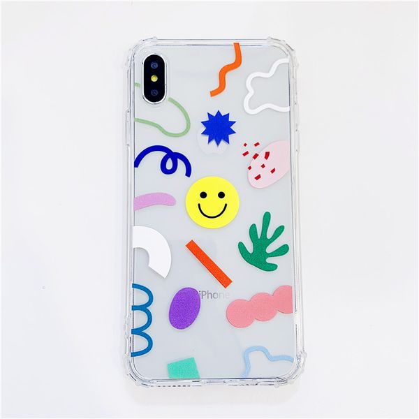 

several smiling face tpu cellular phones protect hull for iphone 6-max