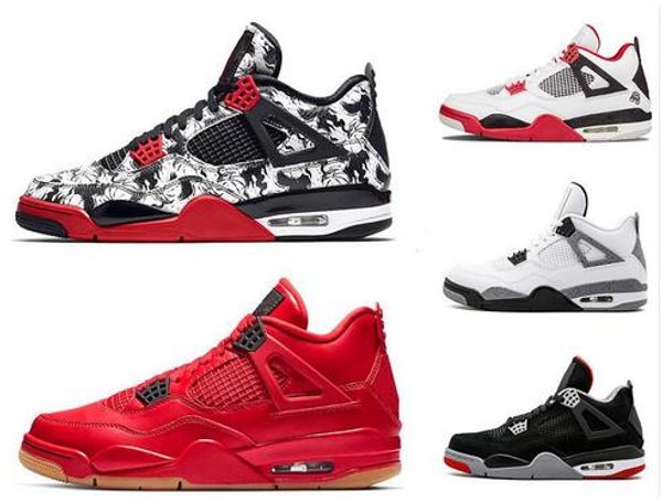 

Tattoo 4 Singles Day 4s Basketball Shoes men Pure Money Royalty White Cement Raptors Black cat Bred Fire Red mens trainers Sports Sneakers