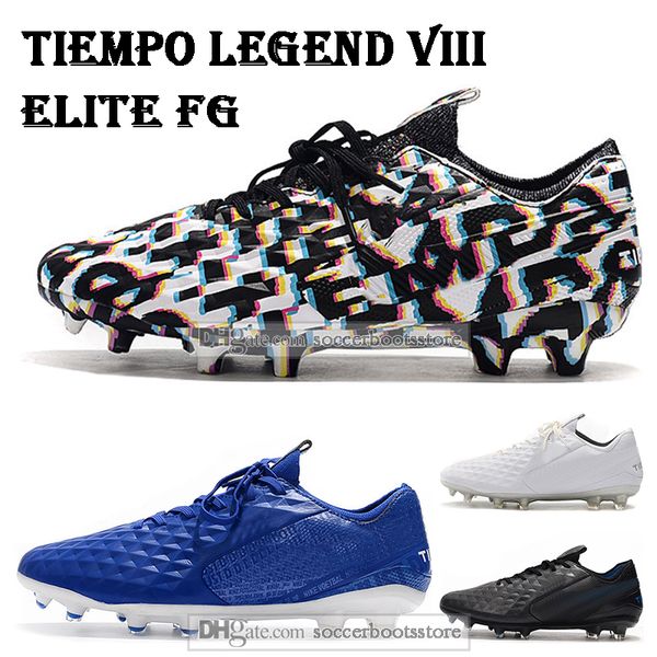 

2019 mens low ankle football boots tiempo legend viii elite fg soccer shoes tiempo legend 8 acc outdoor soccer cleats, Black