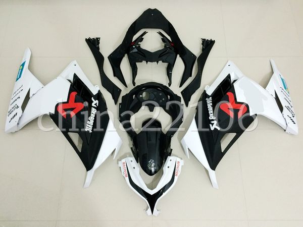 

injection mold new abs motorcycle full fairings kits fit for kawasaki ninja 300 ex300 300r 2013 2014 2015 2016 2017 set white