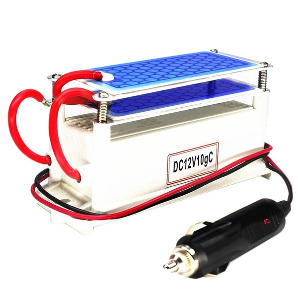 

ozone generator car 12v 10g portable ceramic plate air purifier air sterilizer car ozone cleaner ozonizer odor