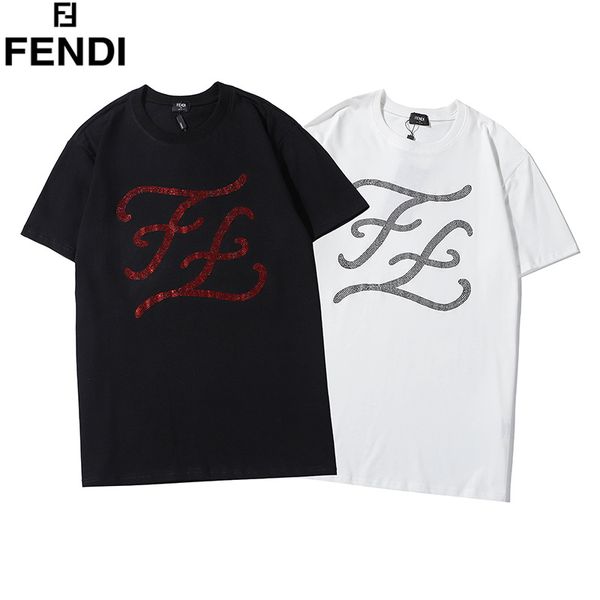 

2020ss luxury men's t-shirt summer t-shirt hip hop short sleeve, White;black