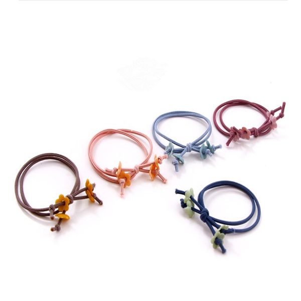 

20pcs/lot girls hair accessories flower headband double elastic hair bands korean scrunchie cute headdress bands for women, Slivery;white