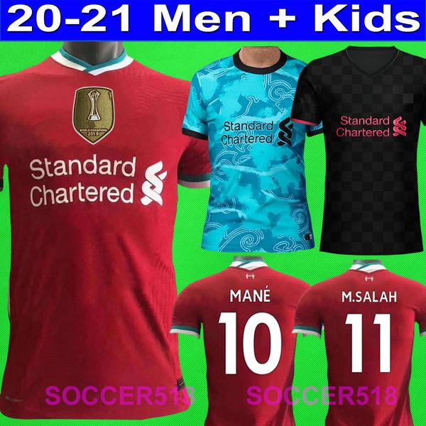

2020 2021 fans and player version firmino alexander arnold salah football shirts virgil liverpool man football shirts soccer jerseys