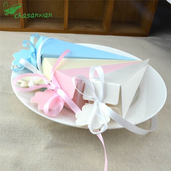 

chasanwan 10 pcs baby shower bridal cone shape candy boxes christmas wedding decoration birthday party supplies accessories,q