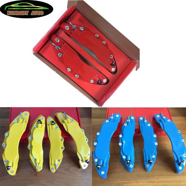 

kunbabt 4 pcs metal blank disc brake caliper covers size l&m for 18-20 inches wheels