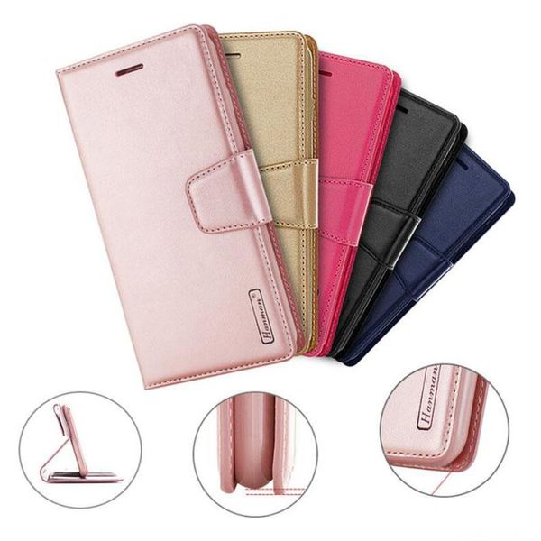 Hanman Mill Wallet Pu Flip Feether Case для iPhone 15 14 13 Pro Max Samsung S22 S23 A30 A50 A70 A80 Huawei Mate 30 Slots Slots Phot