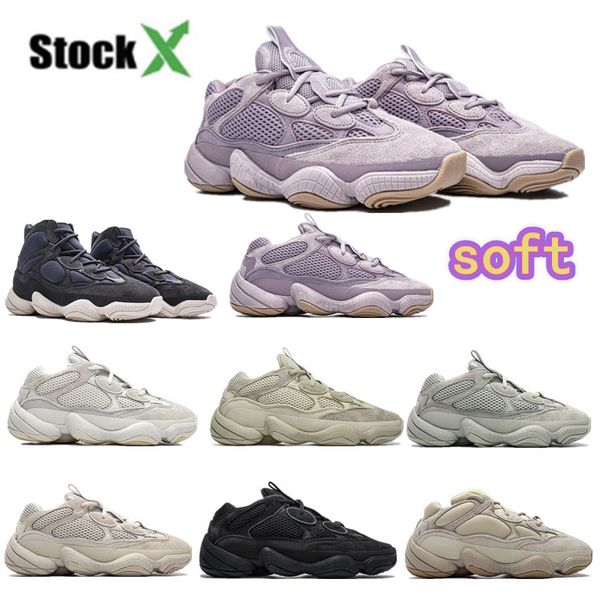 

kanye west designer 500 sneaker reflective sports shoes soft salt super moon yellow utility black stone high slate men women running shoes