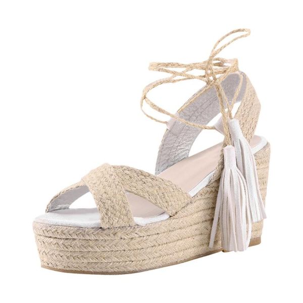 

women ladies sandals wedges shoes woman fashion casual big size buckle bohemian wedges sandals roman shoes sandalia feminina, Black