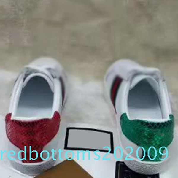 

new arrival fashion men women casual shoes luxury designer sneakers genuine leather bee/tiger embroidered party shoes r09, Black