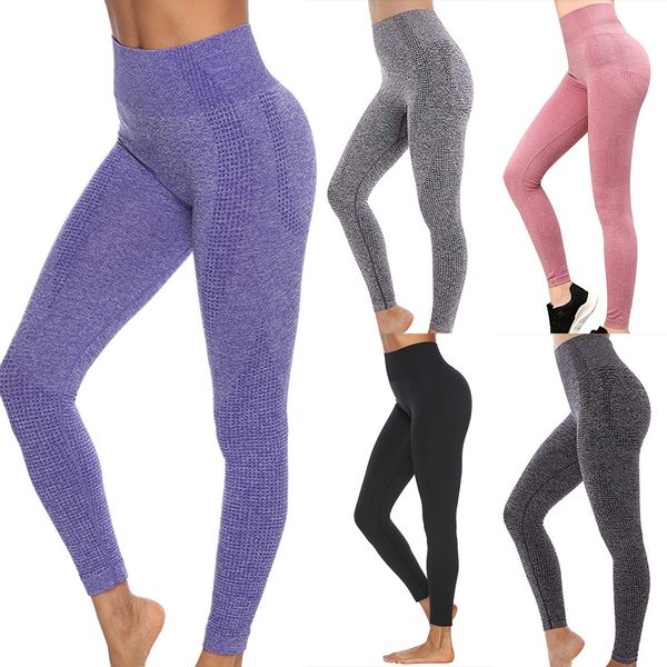 

women yoga pants gym fitness running pants push up seamless leggings high elastic sportwear exercise tights sport clothing, White;red