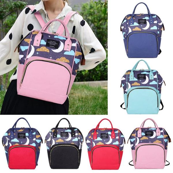 

mummy backpacks print oxford bags women large capacity satchel rucksack