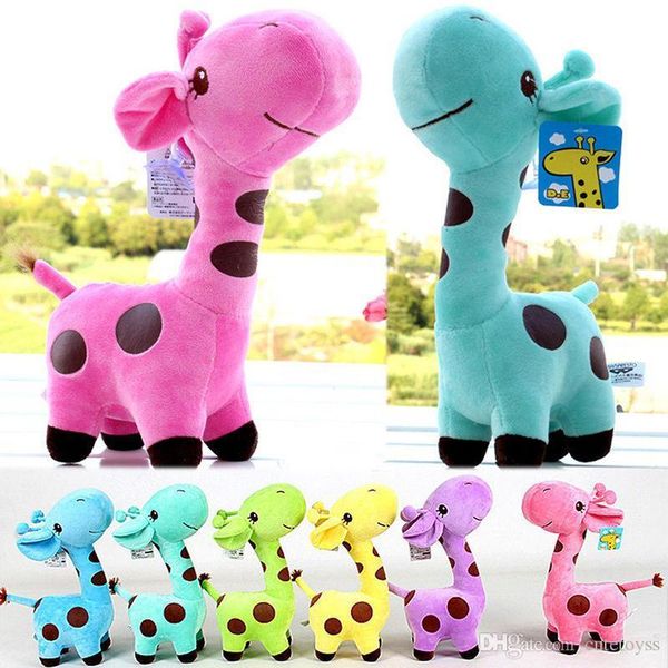 

good 18cm mini lovely giraffe soft plush toy animal dear doll baby kid children birthday gift new