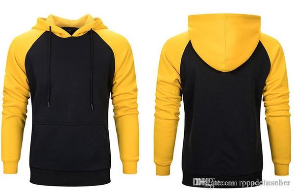 

осень и зима outfit толстовка new rock капюшон конструктора mens пуловер с капюшоном флис пара толстовки толстовка топы, Black