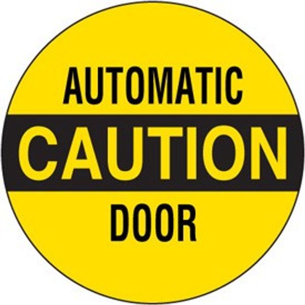

100pcs/lot diameter 102mm CAUTION AUTOMATIC DOOR warning lable stickers,art paper with gloss lamination, Item No.CA22