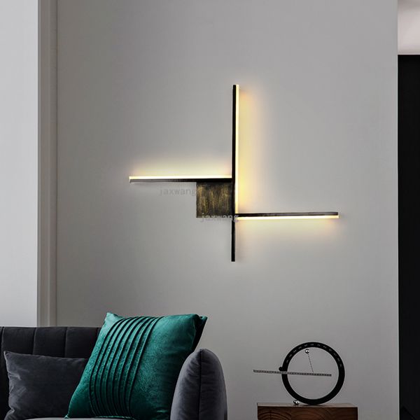 

современные светодиодные теплый sconces освещения скандинавские гостиная деревянные лампы стена кроме personality стены спальни свет аксессу