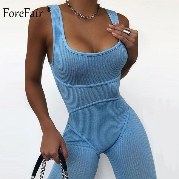 

forefair летние наряды женщин ребристые sexy с плеча твердая повседневный рукавов главная спорт тощий вязаная женщины tracksuit, White