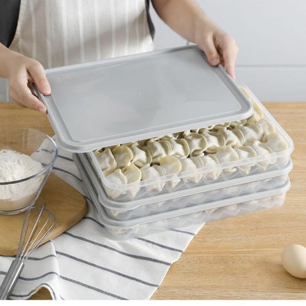 

crisper refrigerator storage box single layer refrigerator dumplings airtight storage container plastic box #jsw