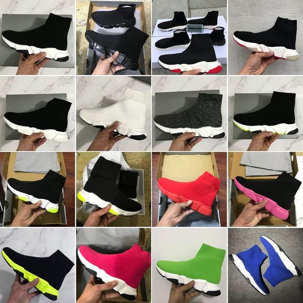 

2010 new speed trainer fashion shoes sock shoes black boots red black men women casual shoes sport sneaker with dust bag boxj23