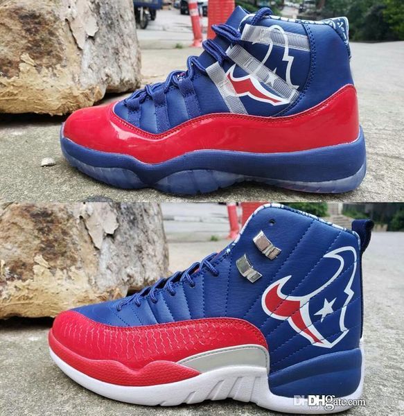 

2019 mens 11s 12s champion mens basketball shoes designer sports sneakers jumpman trainers 11 12 baskets blue red des chaussures with box