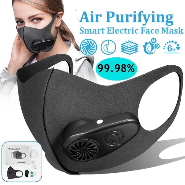 

smart electric face mask purifying anti dust pollution fresh air supply pm2.5 with breathing valve personal health car