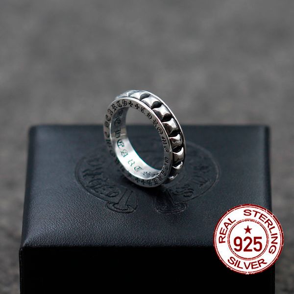 

s925 sterling silver ring new punk personality retro style simple and elegant fashion modeling boutique jewelry send lover 2019 new hot