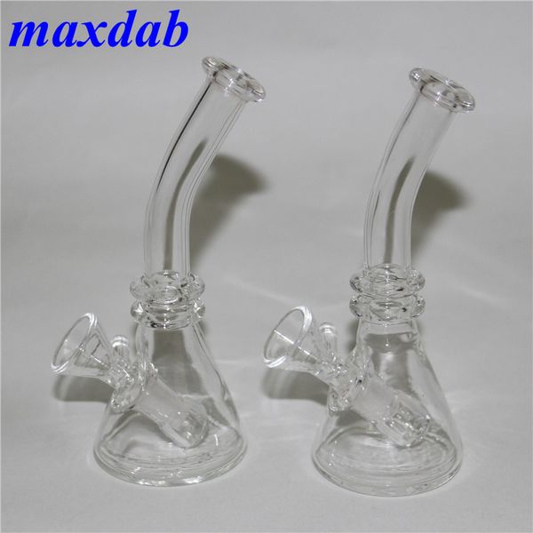 Mini dab rig narghilè Bong in vetro spesso inebriante Bubbler Bong Oil Rig Beaker Pipa ad acqua Bong luminosi