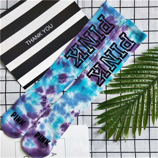 

pink boys girls stocking long socks letter cotton sock ladies sport cheerleader socks colorful casual sock non-sticker card, Pink;yellow