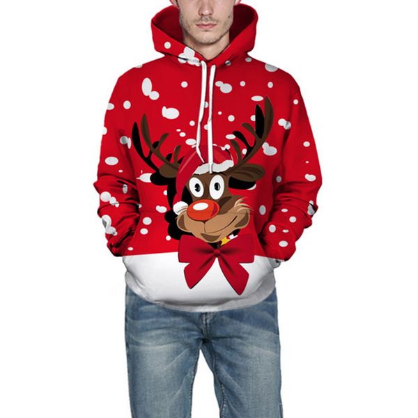

2019 streetwear fashion cosplay drawstring hoodies male autumn winter 3d printed christmas hooded sweatershirt men, Black