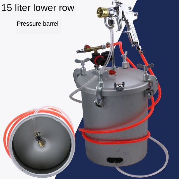 

spray paint gun water-in-water pressure bucket 15 liters colorful paint spray gun latex