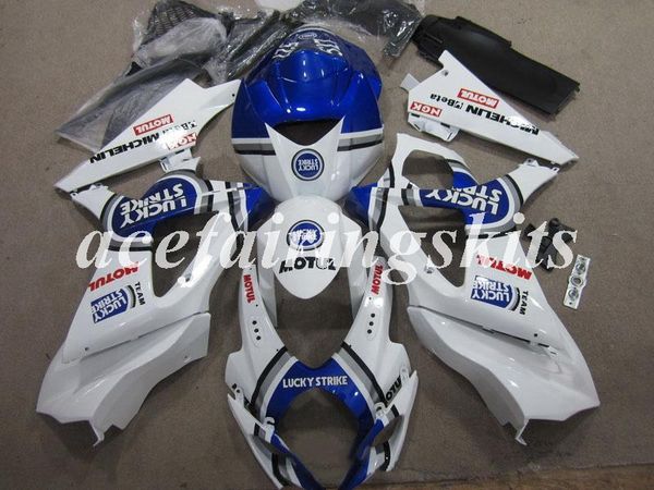 

4 gifts new abs motorcycle full fairings set fit for suzuki gsx-r1000 k7 2007 2008 07 08 bodywork set white blue bright