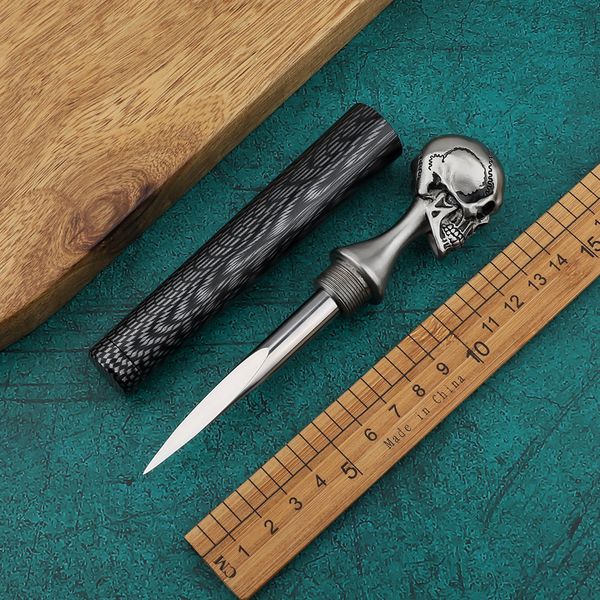 

Высокое качество BENCHMADE BM черепа ручной инструмент Инструменты выживания M390 лезвие EDC закрепленное лезвие кинжала чай нож Рождество Мужские Подарки