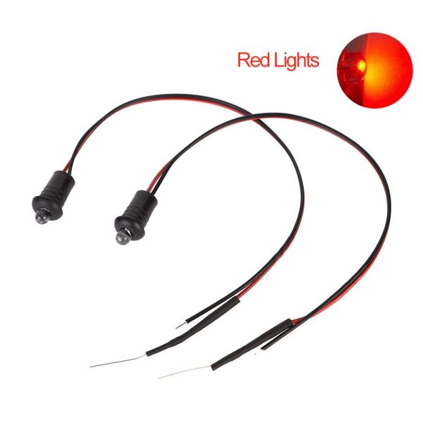 

2 pcs 12v blue red flashing dummy fake car alarm dash mount led light