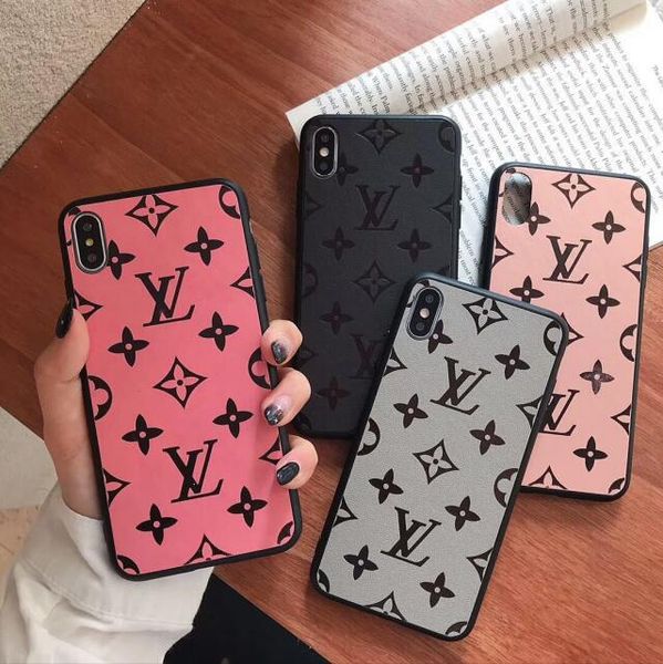 

Роскошный дизайнерский чехол для телефона для iPhone X XS Max XR 7 7plus 8 8plus 6 6s plus Марка Pattern