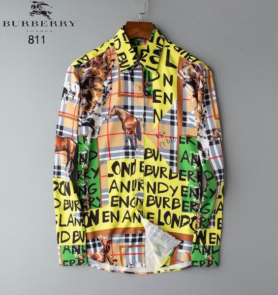 

Дизайнерские рубашки Slim Fit Medusa Men = 3D золотые цветочные принты мужские классически