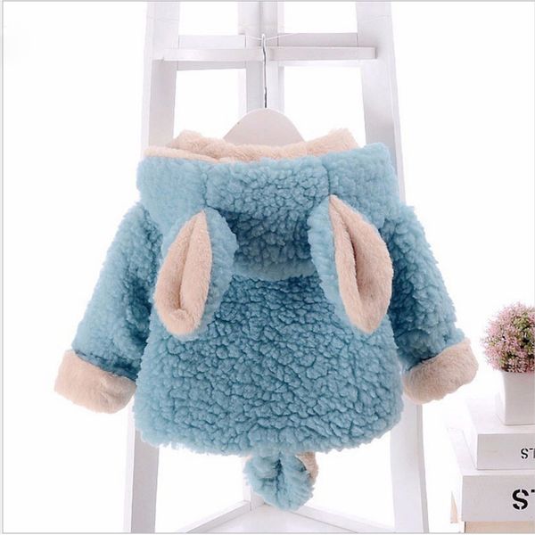 

newborn baby winter clothes coat 6m toddler winter girl clothes fall kid parka boy infant warm cotton hoodies, Blue;gray