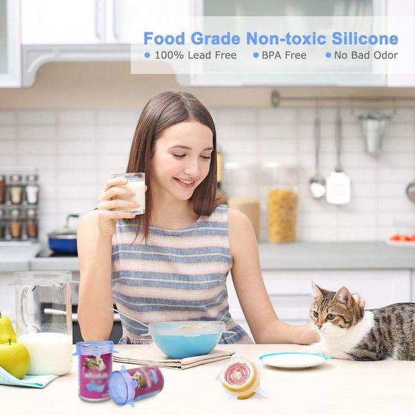 

food grade silicone свежее крышка универсальная чаша крышка уплотнительная крышка пленки многофункциональный универсальный stretch герметичн