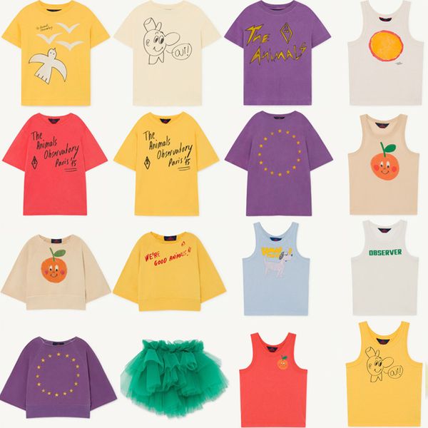 

kids 2020 tao brand new spring summer girls boys cartoon print t shirts baby children cotton fashion tees clothes y200704, Blue