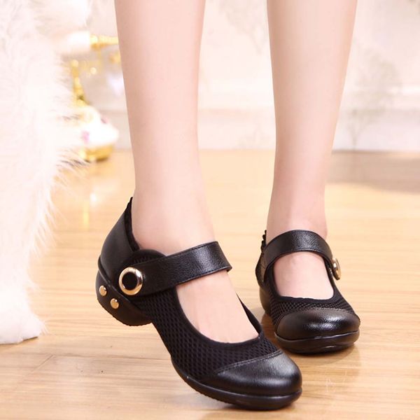 

vogue nice women sandals dancing ballroom latin ballet ladies sandals summer casual dance shoes sandalias, Black