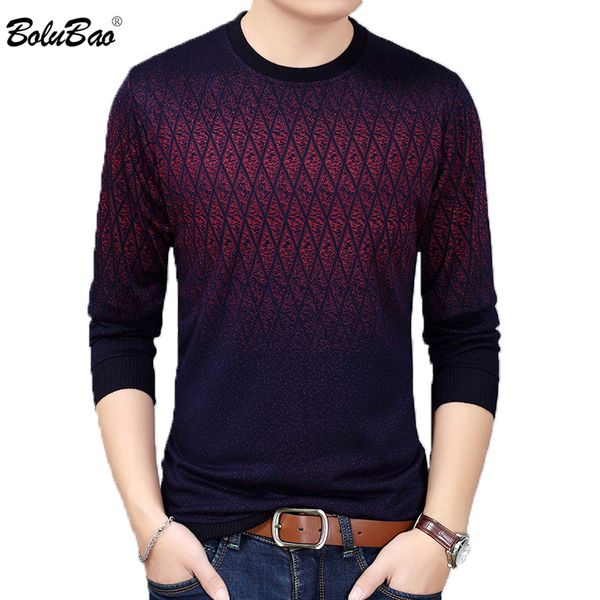 

bolubao fashion men sweater spring casual male sweaters solid color stripe slim fit printing men sweater, White;black