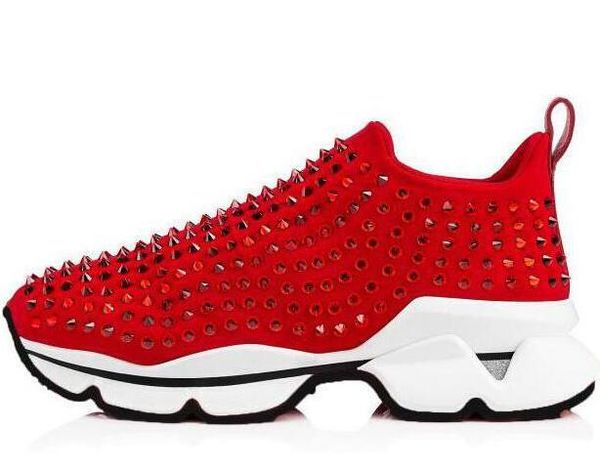 

topfamous брендовая обувь носки спортивная обувь красное дно мужская женская тренировочная обувь, Black