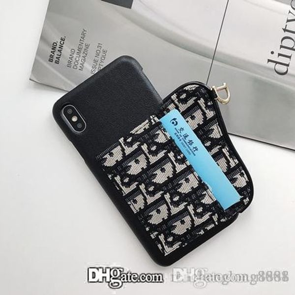 

applicable to iphone xs max fashion brand card bag letter phone case for iphone x xr 7 7plus 8 8plus 6 6plus 001