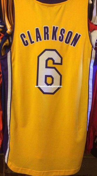 

wholesale clarkson 6# jersey men ad euc t-shirt vest stitched basketball jerseys ncaa, Black;blue