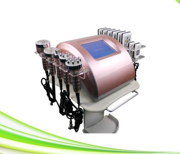 

new 6 in 1 fat cavitation machine body slimming laser liposuction face lift rf cavitation machine