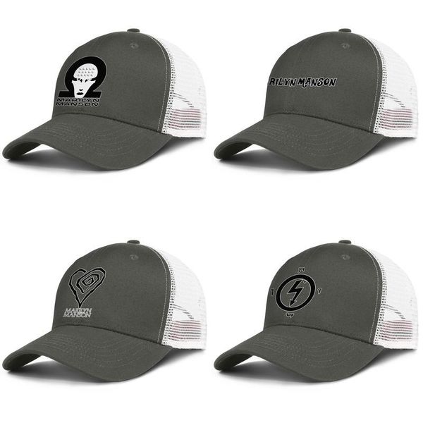 

marilyn manson логотипа геометрия армия-зеленый мужские и женский дизайн дальнобойщик крышка шарик установлен ик сетки шляпы белой любовь to, Blue;gray