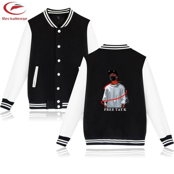 

tay-k men's printed fashion casual baseball uniform jacket tay-k 2019 men's cartoon sports jacket trend, Black;brown